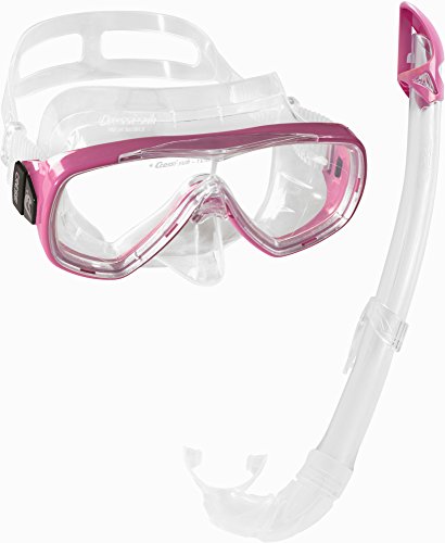 Cressi Unisex-Erwachsene Onda Mare Schnorchelset Tauchset Taucherbrille, Transparent/Rosa, Einheitsgröße