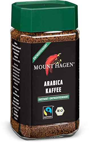 Mount Hagen Bio löslicher Arabica Kaffee, entkoffeiniert (6 x 100 gr)