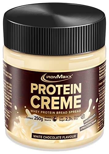 IronMaxx Protein Creme Low Carb Brotaufstrich, Geschmack White Chocolate, 250 g (1er Pack)