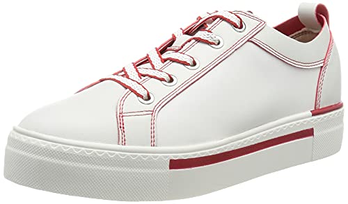 Tamaris Damen 1-1-23781-26 Sneaker, Sneaker, white/red, 39 EU