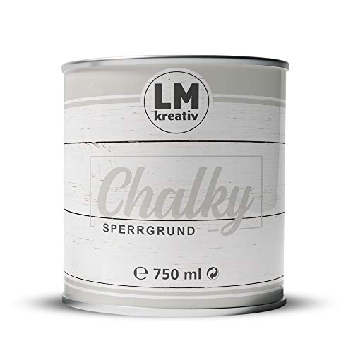 LM Sperrgrund für Shabby Chic 750 ml (Transparent) Sperrgrund Kreidefarbe für Chalk Paint - Isoliergrund Kreidefarbe auf Wasserbasis - Made in Germany