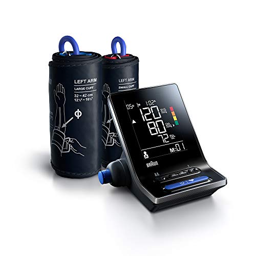 Braun ExactFit 5 Connect Intelligentes Blutdruckmessgerät (klinische Genauigkeit, Bluetooth, Erkennung eines unregelmäßigen Herzschlags, einfaches Ablesen) BUA6350EU