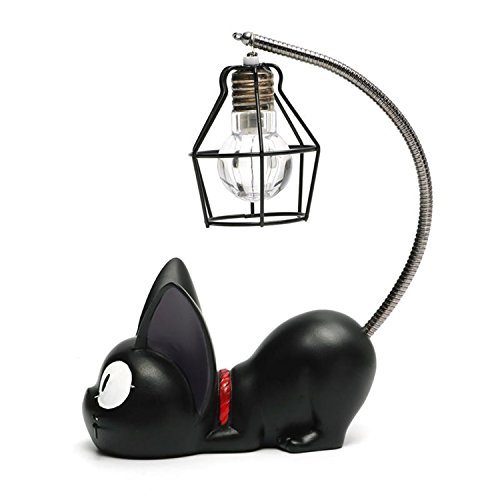 Kreative Harz Kiki Katze Tier Nachtlicht, Ornamente Dekoration Geschenk Kleine Katze Kinderzimmer Lampe Atmen LED Nachtlampe