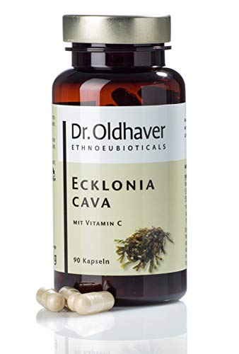 Dr. Oldhaver Ecklonia Cava Algen Extrakt mit Vitamin C, 90 Kapseln (350mg je Kapsel) Hochkonzentriert - Die Wunderalge, die verjüngt!