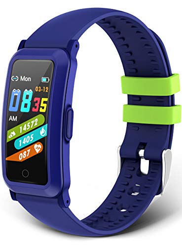 moreFit Fitness Armband Kinder,Fitness Tracker mit Blutdruck Pulsmesser Fitness Uhr Kinder Aktivitätstracker Schrittzähler Sportuhr für Jungen Mädchen für Android iOS Smartphone