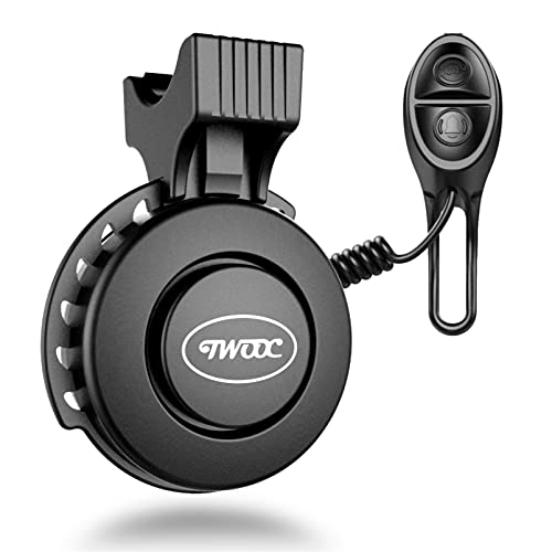 Black Fahrradklingel USB Wiederaufladbar - wasserdichte Fahrrad Bell - IP65 Wasserdicht 120 dB 4 Soundsmodi