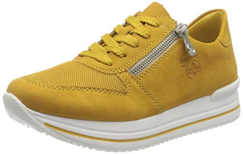 Rieker Damen N7321 Sneaker, gelb, 39 EU