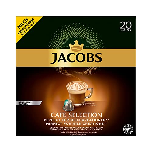 Jacobs Kaffeekapseln Café Selection- 200 Nespresso®* kompatible Kapseln, 10er Pack (10 x 20 Getränke), 4060234