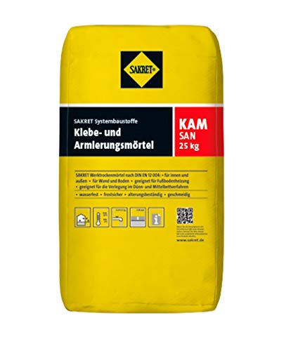 Sakret KAM-san Klebe- und Armierungsmörtel (25 kg) + gratis 1 Sakret Cuttermesser