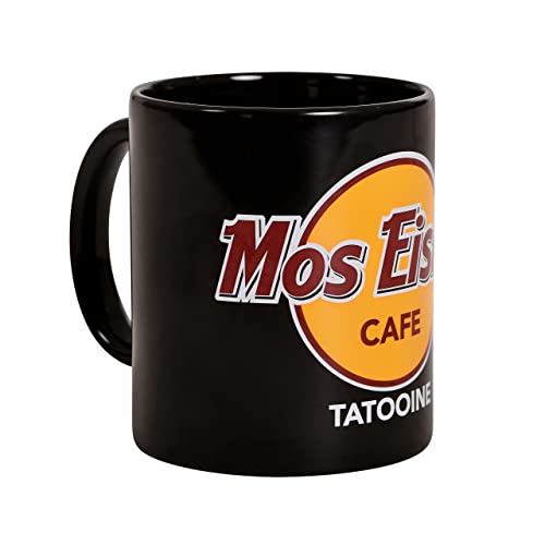 Elbenwald Tasse mit Mos Eisley Cafe Rundumdruck für Star Wars Fans 320 ml Keramik schwarz