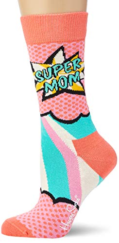Happy Socks Damen Super Mom Socken, Mehrfarbig (Multicolour 400), 4/7 (Herstellergröße: 36-40)