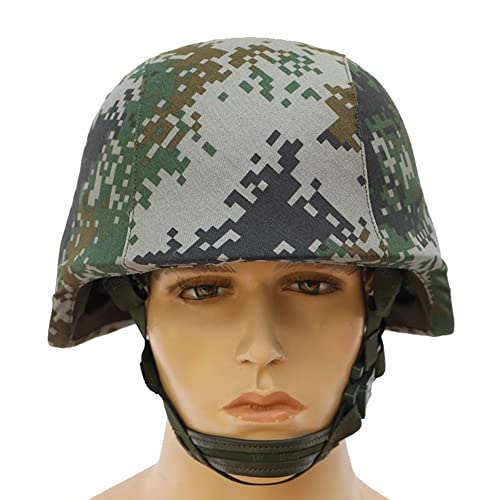 PBTMCD NIJ IIIA Kevlar Armee Kugelsicherer Helm, Kopfschutz Softair Paintball Militär Taktischer Helm mit Helmüberzug, für CQB Schießen im Freien Bulletproof Helmet,Jungle Style