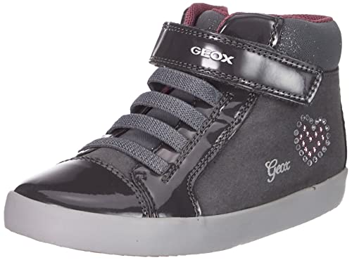 Geox Mädchen B Gisli Girl Sneakers, Dk Grey, 27 EU