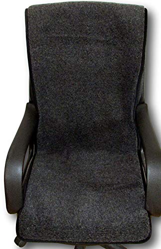 Sesselschoner anthrazit 100% Merinowolle 50x200cm, Sitzauflage, Sesselüberwurf, Überwurf, Sesselauflage