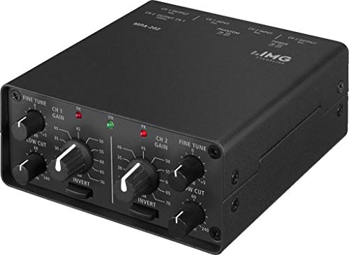 IMG Stageline MPA-202 2-Kanal Low-Noise Mikrofon-Vorverstärker schwarz