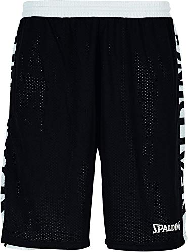 Spalding Herren Essential Shorts, schwarz/Weiß, XL