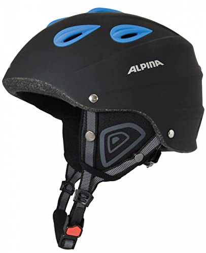 Alpina Sports Unisex – Erwachsene JUNTA 2.0 C Skihelm, Black matt Blue, 61-64