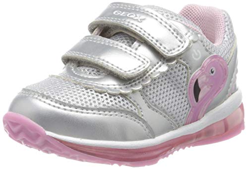 Geox Baby-Mädchen B TODO Girl C Sneaker, Silber (Silver/Pink C0566), 26 EU