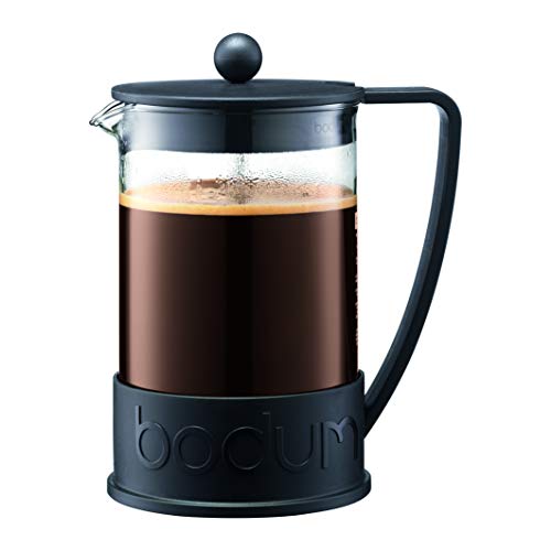 Bodum Brazil 11030-01SA-10 Kaffeebereiter aus Kunststoff, 12 Tassen, 1,5 Liter, schwarz