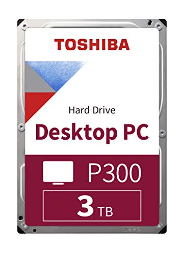 TOSHIBA 4040S37 P300 Interne Festplatte 3 TB – 3,5 Zoll (8,9 cm) – SATA Festplatte intern (HDD) – 7200 rpm (U/min) – 6 Gb/s – für Gaming-Computer, Desktop-PCs, Workstations etc.