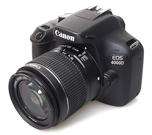 Canon EOS 4000D Kit 18-55mm DC III Spiegelreflexkamera, schwarz