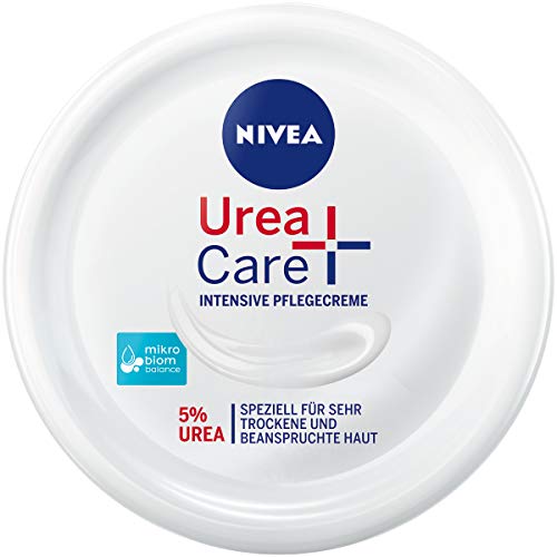NIVEA Urea + Care Intensive Pflegecreme (300 ml), Feuchtigkeitscreme pflegt und beruhigt trockene & beanspruchte Haut, Urea Creme spendet wertvolle Feuchtigkeit