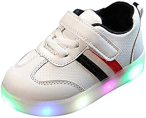 TMKMO Unisex Kinder Schuhe mit Licht LED Leuchtende Blinkende Sportschuhe Sneaker Baby Kinderschuhe LED Mädchen Jungen, 22EU-29EU 1-6 Jahr