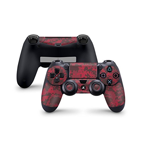 Skins4u Designfolie Aufkleber Skin Sticker kompatibel mit Sony Playstation 4 PS4 Controller digital Blood Camo