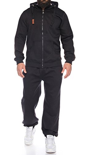 Finchman Finchsuit 1 Herren Jogging Anzug Trainingsanzug Sportanzug FMJS135, Black, XL