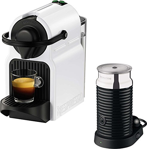 Krups Nespresso Inissia Bundle XN1011 Kaffeekapselmaschine (inklusive Aeroccino 3) weiß