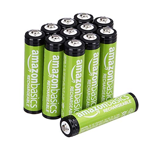 Amazon Basics AAA-Batterien,Micro/ wiederaufladbar, vorgeladen, 12 Stück (Aussehen kann variieren)