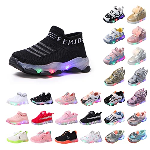Turnschuhe Mädchen Sneaker Kinderschuhe Jungen Blink Schuhe Leuchtende Schuhe LED Laufschuhe Sportschuhe Mesh Atmungsaktive Turnschläppchen Leuchtenden Kinder Schuhe Freizeitschuhe