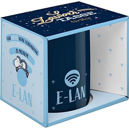 Sheepworld 47062 Zaubertasse mit Wechselmotiv E-LAN, Porzellan, 35 cl, Geschenkbox, 1 Stück (1er Pack)