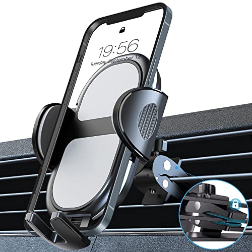 Amazon Brand - Eono Handyhalterung Auto,Stabil Auto Handyhalterung Lüftung mit 360° Drehbar,Universal KFZ Handyhalter Smartphone Halterung Auto Kompatibel mit iPhone13/12,Samsung Galaxy,Huawei,GPS