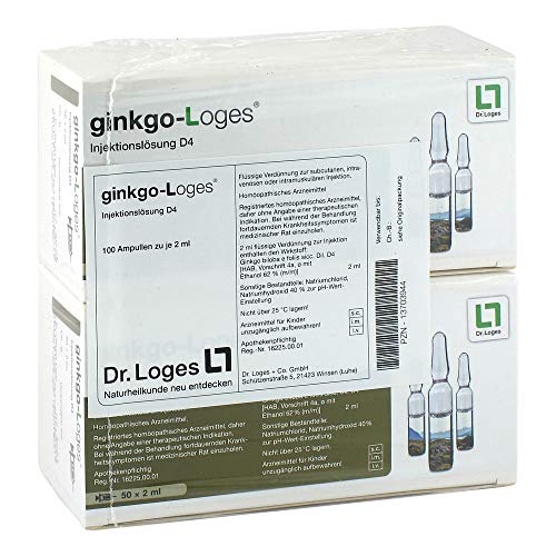 Ginkgo-Loges Injektionslösung D 4 Ampullen
