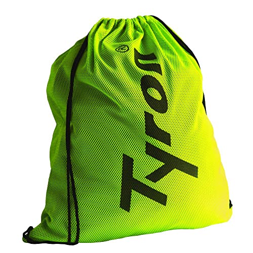 Tyron Mesh Bag III (Neongelb - 38 cm x 45 cm) | Mesh Bag für Schwimmer und Triathleten | Netzbeutel | Netztaschen Rucksack