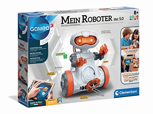Galileo Robotics – Mein Roboter MC 5.0, Robotik für kleine Ingenieure, High-Tech Spielzeug, ideal als Geschenk, Programmieren lernen für Kinder ab 8 Jahren von Clementoni 59158