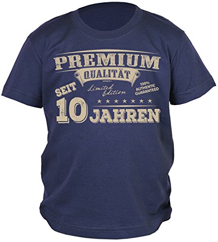 10.Geburtstag Sprüche T-Shirt Kindergeburtstag Junge : Premium Qualität seit 10 Jahren - Kindershirt 10 Geburtstag Deko 10 Jahre Gr: XL= 158-164