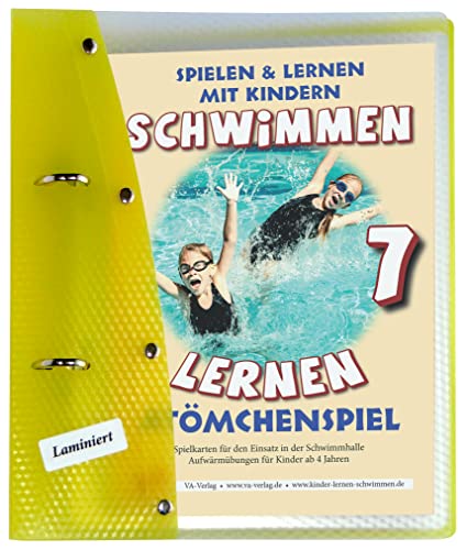 Schwimmen lernen 7: Atömchenspiel/Aufwärmübungen, laminiert: Wasserfeste Arbeitskarten für den Schwimmunterricht (Ratgeber für Eltern, Lehrer- und Trainer*innen)