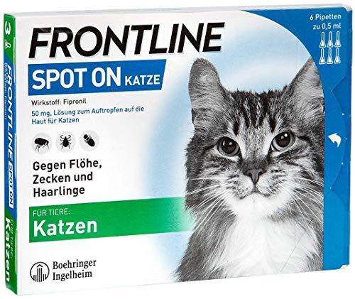 Frontline Spot-on gegen Zecken und Flöhe bei Katze,6St