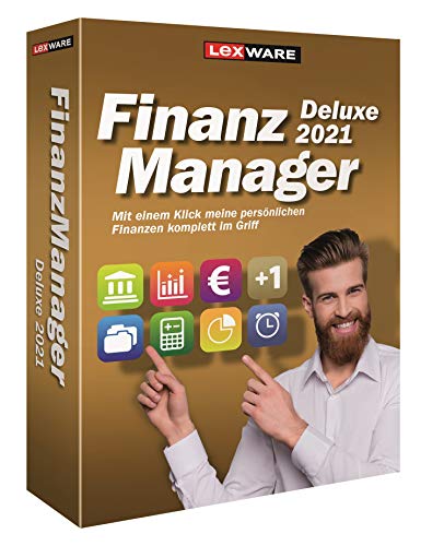 Lexware FinanzManager Deluxe 2021|Minibox|Einfache Buchhaltungs-Software für private Finanzen und Wertpapier-Handel