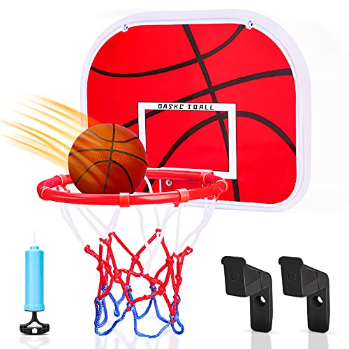 Dreamon Basketballkorb fürs Zimmer , Kinder Mini Basketball Korb Set mit Ball Netz und Luftpumpe Indoor-Sportspielzeug