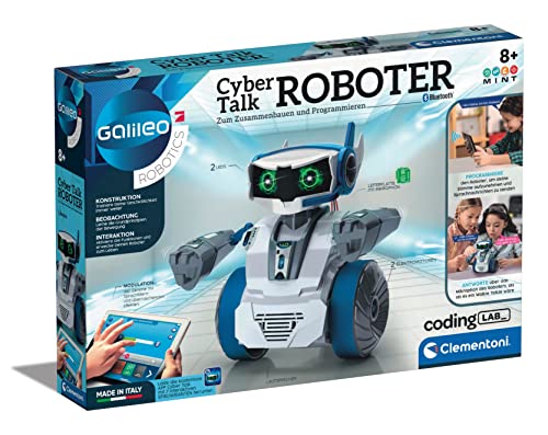 Galileo Robotics – Cyber Talk Roboter, Robotik für kleine Ingenieure, Einstieg in die Elektronik, High-Tech für Schulkinder, Spielzeug für Kinder ab 8 Jahren von Clementoni 59142
