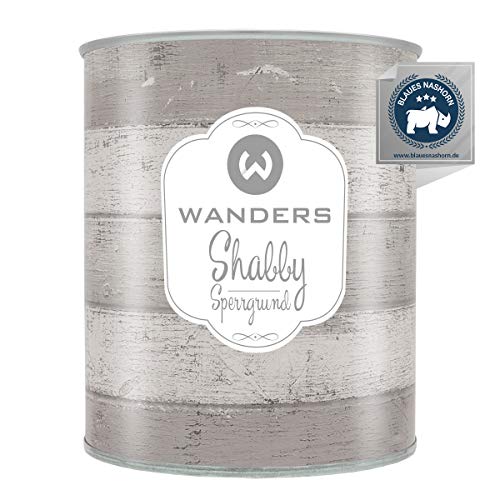 Wanders24®️ Shabby Sperrgrund (750 ml ) Sperrgrund Kreidefarbe für Chalk Paint - Isoliergrund Kreidefarbe auf Wasserbasis - Made in Germany