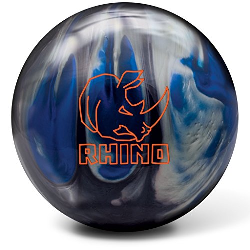 Brunswick Bowlingball RHINO div Farben und Größen (Black/Blue/Silver Pearl, 13 Lbs)