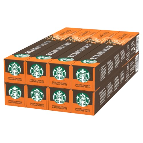 STARBUCKS by Nespresso, Helle Röstung, Karamell Aromatischen Kaffeekapseln 8 x 10 (80 Kapseln)