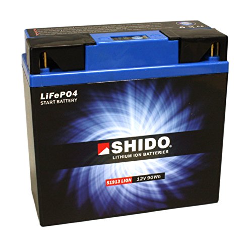 Batterie Shido Lithium 51913, 12V/19AH (Maße: 186x82x171) für BMW R1100 GS Baujahr 2000