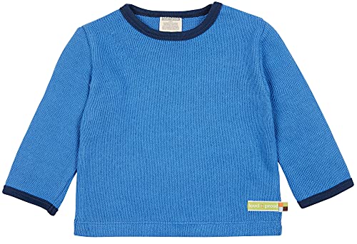 loud + proud Unisex Kinder Shirt Strick, GOTS Zertifiziert Sweatshirt, Indigo, 110/116