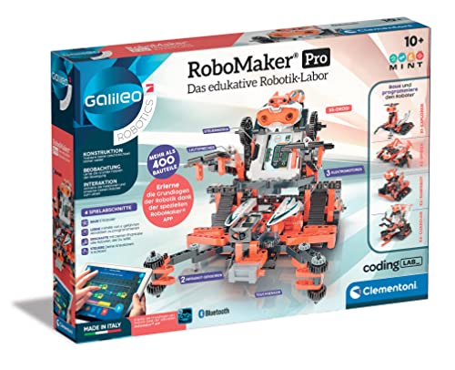 Galileo Robotics – Coding Lab RoboMaker PRO, edukatives Robotik-Labor, elektronisches Lernspiel zum Programmieren, ideal als Geschenk, Spielzeug für Kinder ab 10 Jahren von Clementoni 59078