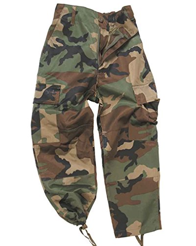 Mil-Tec - BDU Camouflage-Hose für Kinder, US-Army, Woodland, 146-152